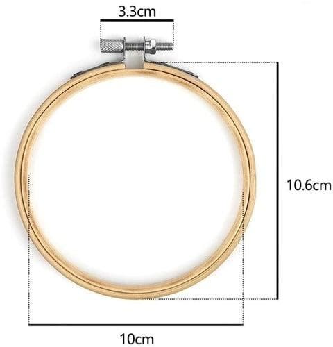 Bamboe borduurring flowerhoop bloemenring met stelschroef 10, Hobby en Vrije tijd, Knutselen, Nieuw