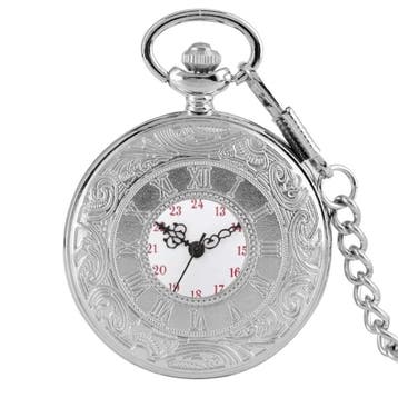 Fako - Zakhorloge - XXL - Roman Open - Ø 47mm -, Handtassen en Accessoires, Horloges | Heren, Verzenden, Nieuw