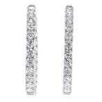 Hoepel oorbellen Platina - 9.04ct. tw. Diamant (Lab-grown)