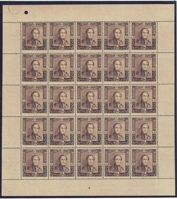 België 1949 - Eeuwfeest van de uitgifte van de eerste
