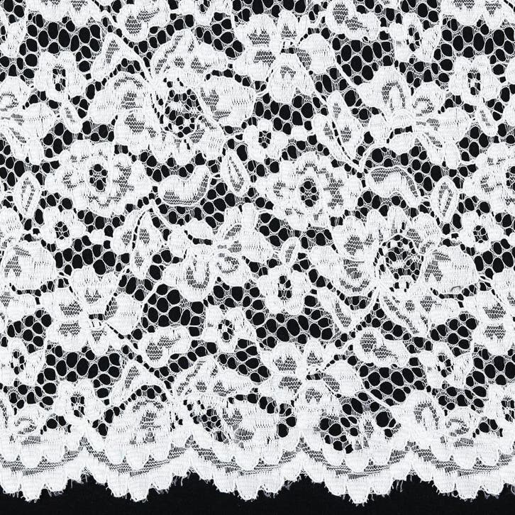 10 meter kant stof - Wit - 100% polyester, Hobby & Loisirs créatifs, Tissus & Chiffons, Envoi