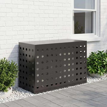 vidaXL Air Conditioner Hoes Zwart 90 x 40 x 60 cm Staal, Verzenden, Nieuw