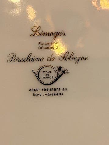 Limoges - porcelaine de Sologne - Bord (10) - Porselein -