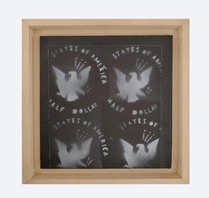 Franco Angeli (1935-1988) - Senza titolo, Antiek en Kunst, Kunst | Schilderijen | Modern
