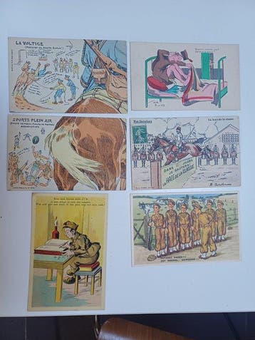 Fantasie - Militairen, oorlog - Ansichtkaart (102) -, Verzamelen, Gelopen