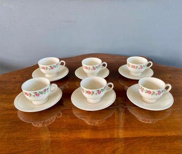 Wedgwood - Service à thé (6) - Rosalind - Porcelaine -