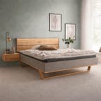 Forestales Alabama Grijs Massief Wild Eiken Houten Ledikant, Nieuw