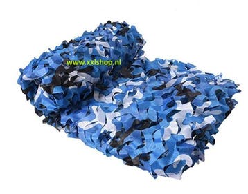 Camouflage net jungle blauw leger schaduwdoek camo *3x4* OCE, Collections, Verzenden