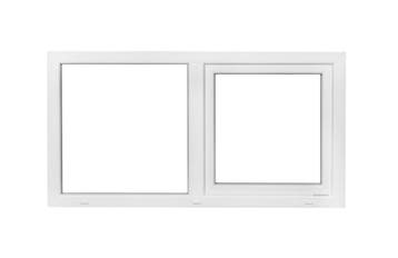PVC raam draaikiep-vast b150xh80 cm Wit, Ophalen of Verzenden, Gevelraam of Ruit