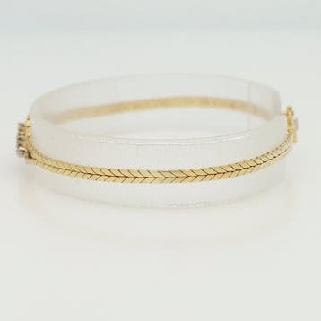 Armband - 14 karaat Geel goud Diamant (Natuurlijk)