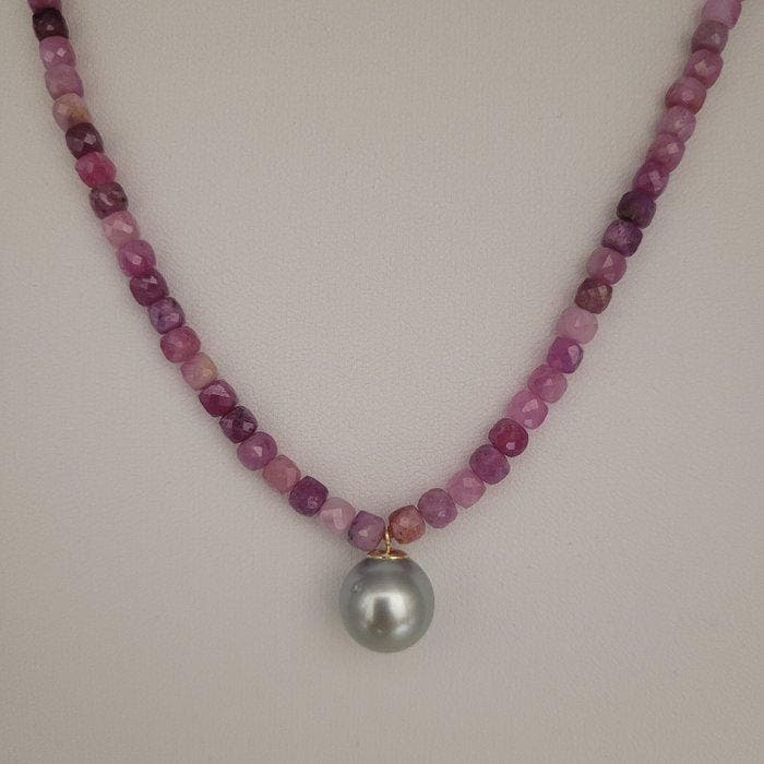 Sans prix de réserve - Collier - 18 carats Or jaune Perle -, Bijoux, Sacs & Beauté, Colliers