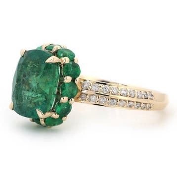 Zonder minimumprijs - Statement ring - 14 karaat Geel goud -