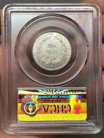 Frans Indochina. 20 Cents 1937 (Zonder minimumprijs)
