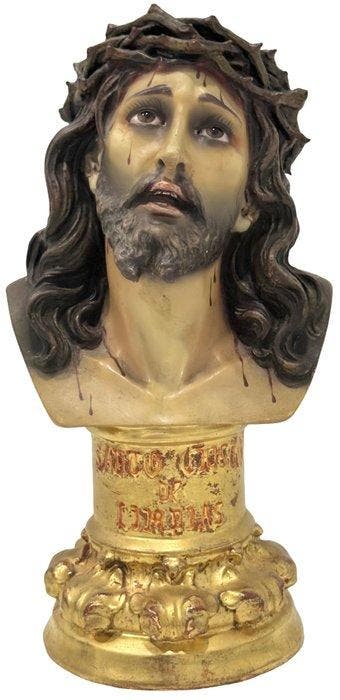 Olot - sculptuur, Santo Cristo de Limpias - 31 cm - Hout,