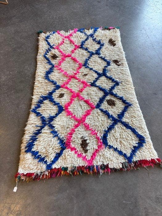 Vintage Moroccan Berber Rug – Handmade Wool Tribal Carpet –, Huis en Inrichting, Stoffering | Tapijten en Vloerkleden