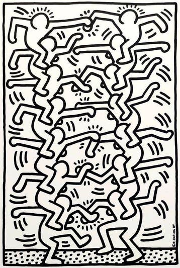 Keith Haring (1958-1990) (after) - Untitled, 1984 -