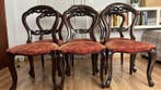 Eetkamerstoel (6) - Mahonie - Queen Anne eetkamerstoelen