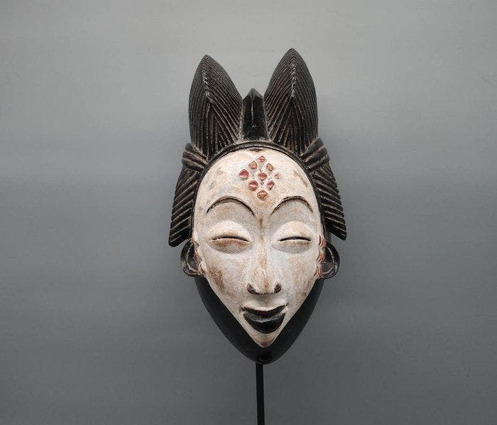 masker - Punu - Punu (ou Bapounou) - Gabon (Zonder, Antiek en Kunst, Kunst | Niet-Westerse kunst