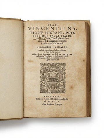 S. Vincentius Ferrerius (Ferrer) - Sermones Hyemales S.