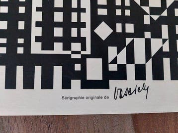 Victor Vasarely (1906-1997) - Pilich noir-blanc, Antiquités & Art