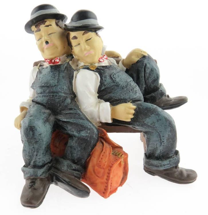 Figuur Laurel & Hardy in slaap, Huis en Inrichting, Woonaccessoires | Overige, Gebruikt, Verzenden