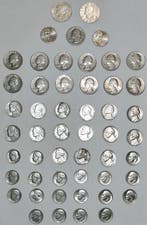 Oostenrijk, Verenigde Staten. Collection of coins incl., Postzegels en Munten
