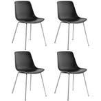 tectake Kunststofstoelen Mave, ergonomisch, 120 kg - zwart/c, Verzenden