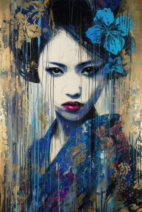 BJarco (1988) - Veiled Orchid Sorrow · XXL, Antiek en Kunst, Kunst | Designobjecten