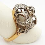 Bague - 18 carats Or jaune Diamant (Naturelle) - Diamant