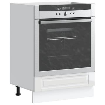 vidaXL Ovenkast Porto bewerkt hout hoogglans wit, Verzenden