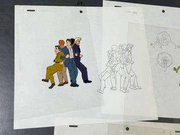DIC Entertainment - Lot van 5 originele animatiecels en