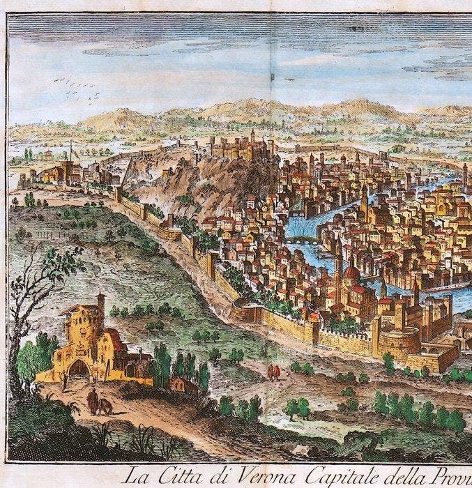Italië - Verona/ Veneto; T. Salmon - La Città di Verona, Boeken, Atlassen en Landkaarten