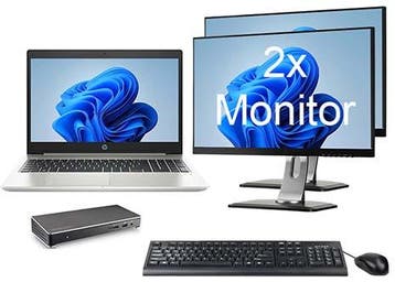 HP ProBook 450 G7 i5 10e Gen incl. 2 Monitoren + Windows 11, Computers en Software, Ophalen of Verzenden, Nieuw