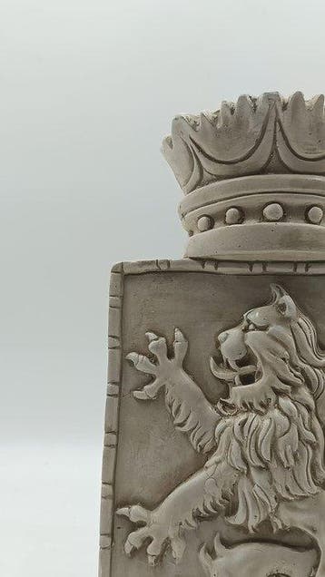 sculptuur, Stemma araldico - 33 cm - marmerpoeder