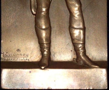 Napoleon Bonaparte - Zeldzame Antieke Bronzen Plaquette van