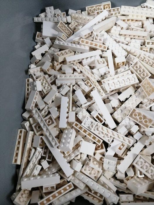Lego - geen serie - 02 Partij van 1000 witte bouwstenen -, Enfants & Bébés, Jouets | Duplo & Lego
