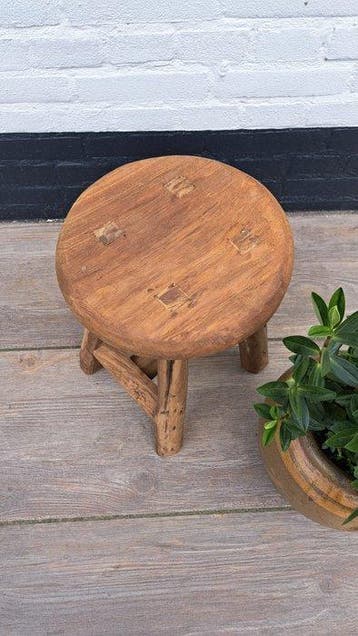 Tabouret - Teck - Tabouret en teck