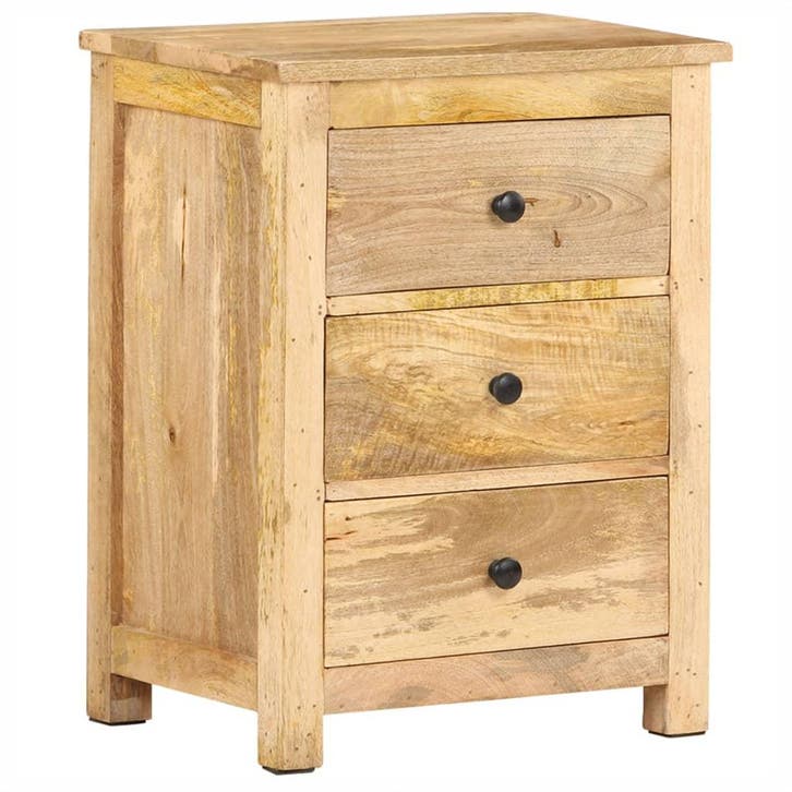 vidaXL Nachtkastje 45x35x60 cm massief mangohout, Huis en Inrichting, Slaapkamer | Nachtkastjes, Nieuw, Verzenden