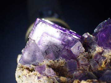 Cave in Rock Fluorite Phantom Cristaux sur matrice - Hauteur