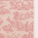 BA135 - Stof Toile de Jouy Roze antiek – 2.8 x 2.5 m -