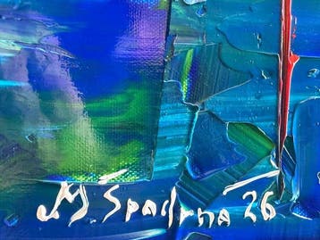 Miroslav Spadrna (pintorcheco) - Línea de Tensión XL, Antiquités & Art