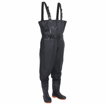 vidaXL Waadpak met laarzen en riem maat 43 zwart, Verzenden