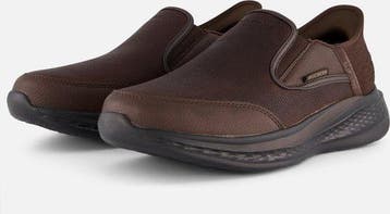 Skechers Slade - Cooper - Heren Instappers - Donkerbruin..., Verzenden