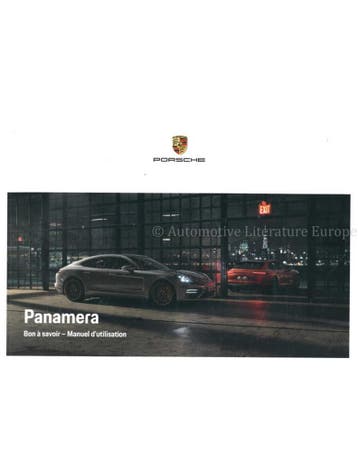 2022 PORSCHE PANAMERA | SPORT TURISMO INSTRUCTIEBOEKJE