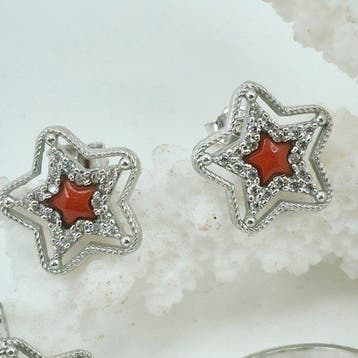 Corail - Argent - Ensemble de bijoux 3 pièces - CORALLO