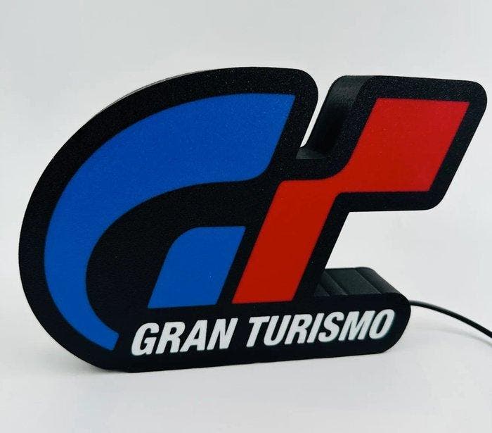 GT-racespel lichtdooslogo - GT racing game light box logo -, Games en Spelcomputers, Spelcomputers | Overige Accessoires