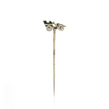 Broche - 18 karaat Geel goud - Stickpin, antiek 18kt goud en