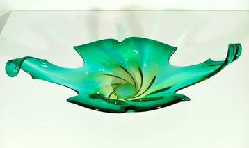 Vaas - Onderwaterglas - Tafelstuk 55 cm 1970, Antiek en Kunst