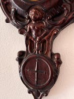 Barokstijl wandbarometer uit het midden van de eeuw met, Antiek en Kunst