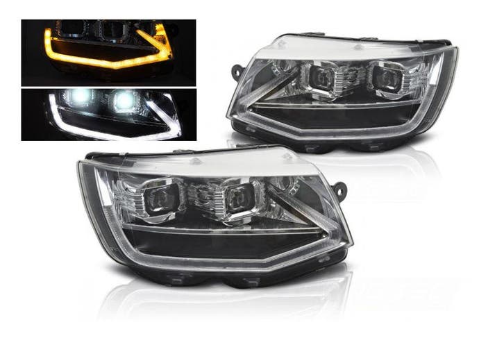 FULL LED koplampen Chrome knipperlicht, Auto-onderdelen, Verlichting, Nieuw, Volkswagen, Verzenden